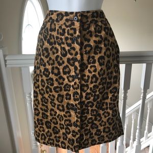 Ralph Lauren Cheetah Pencil Skirt Animal Sz 12